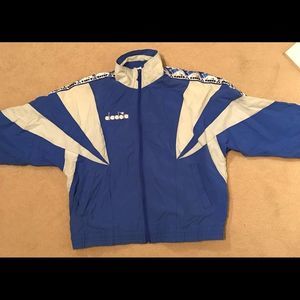 Vintage Diadora shell track jacket